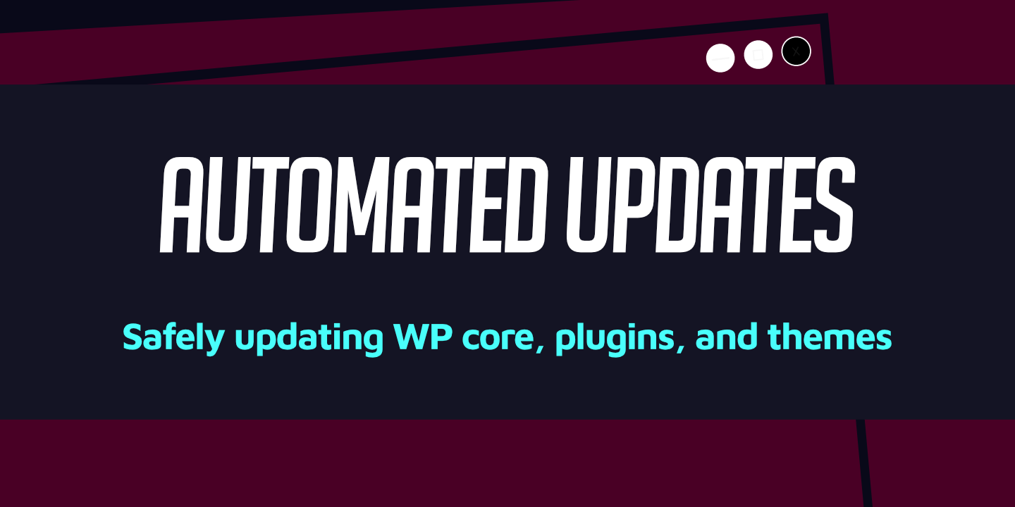 How to change automatic update settings